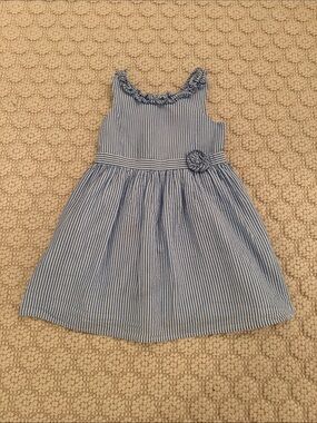 Lilly Pulitzer Blue Seersucker Sundress